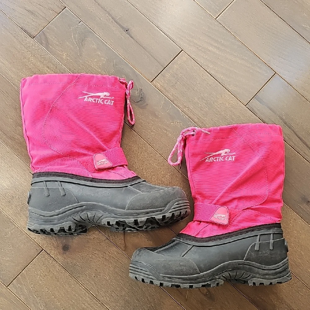 Arctic Cat Girls Pink Winter Snow Boots